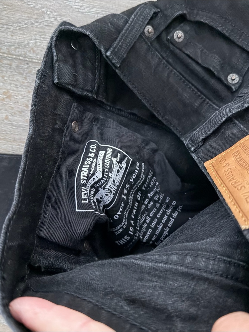 Levi's Black Skinny 510 Jeans - Picture 7 of 9